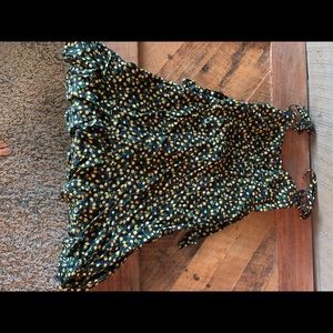 Wild fable lemon print dress size medium